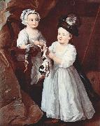 William Hogarth Portat der Lady Mary Grey und des Lord George Grey painting